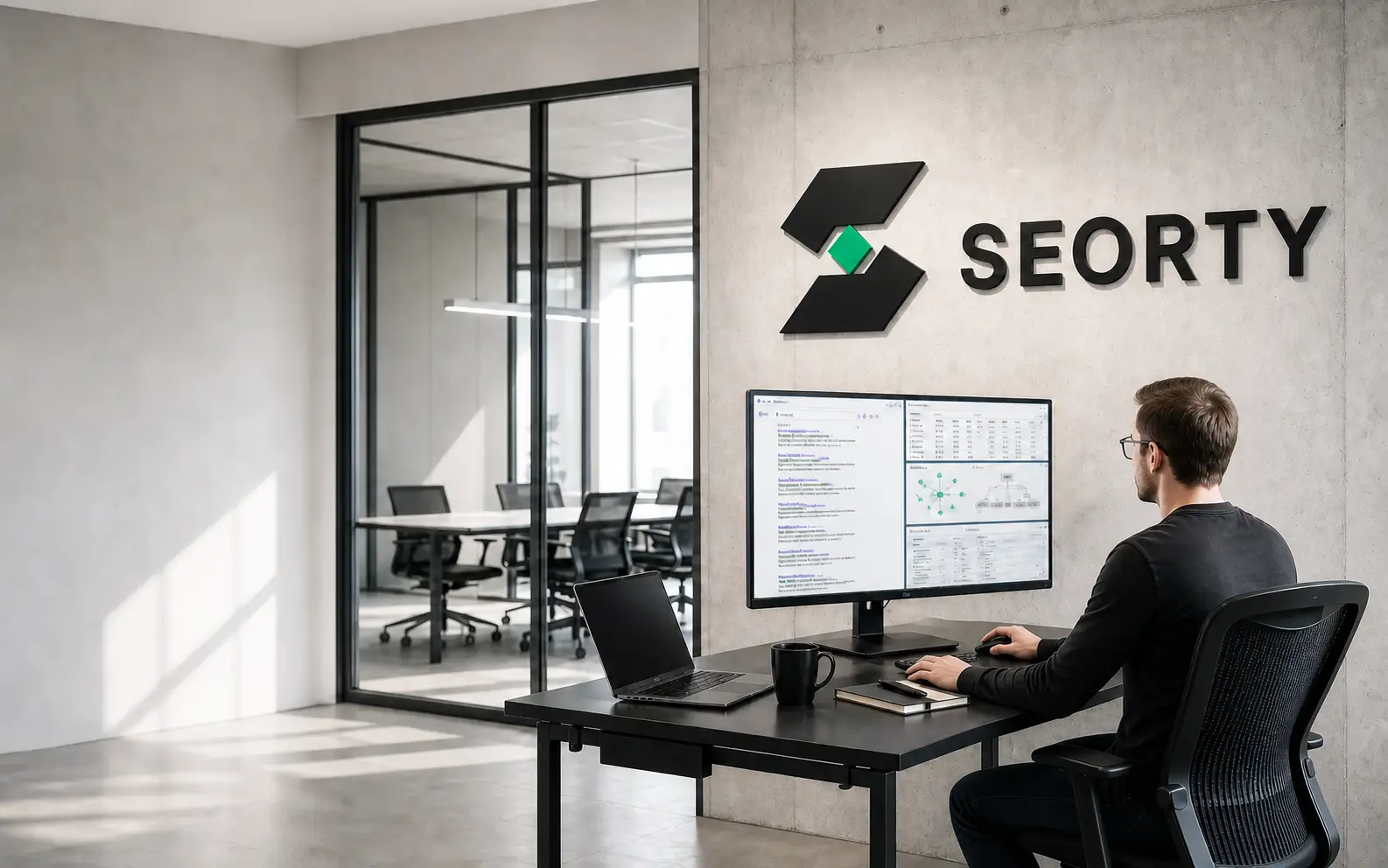 Especialista de SEORTY analizando resultados de búsqueda, rastreo y arquitectura SEO